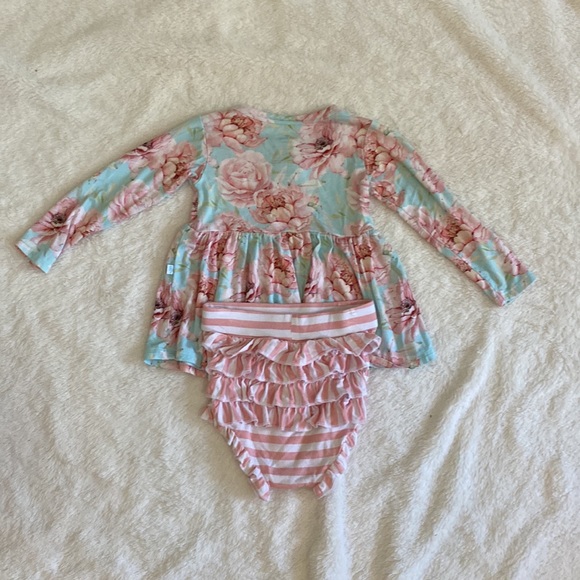 Posh Peanut Kennedy peplum and bummie - 6-12m - Picture 3 of 3